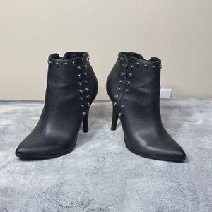 Fergalicious by Fergie “Captain” Studded Ankle Booties - Black - Size 7